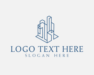 Engineer - Modern Cityscape Buildings logo design