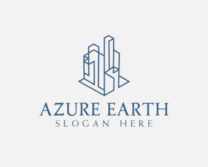 Modern Cityscape Buildings logo design