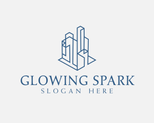 Modern Cityscape Buildings logo design