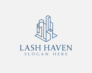 Modern Cityscape Buildings logo design