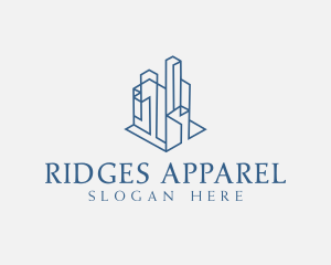 Modern Cityscape Buildings logo design