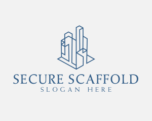 Scaffolding - Modern Cityscape Buildings logo design