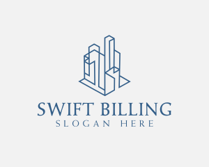 Modern Cityscape Buildings logo design