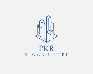 Modern Cityscape Buildings logo design