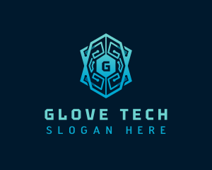 Cyber Tech Shield logo design