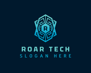 Cyber Tech Shield logo design