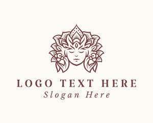 Massage - Beauty Woman Goddess logo design