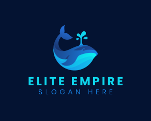 Ocean Whale Marine logo design