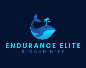 Ocean Whale Marine logo design