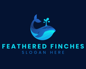 Ocean Whale Marine logo design