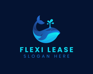 Ocean Whale Marine logo design