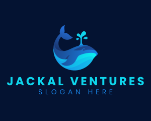 Ocean Whale Marine logo design