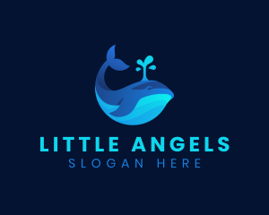 Ocean Whale Marine logo design