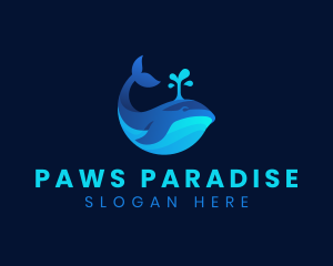 Ocean Whale Marine logo design