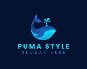 Ocean Whale Marine logo design