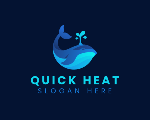 Ocean Whale Marine logo design