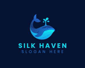 Ocean Whale Marine logo design