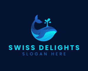 Ocean Whale Marine logo design