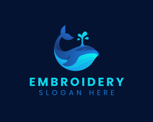 Ocean Whale Marine logo design