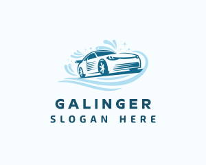 Car - Water Car Cleaning logo design