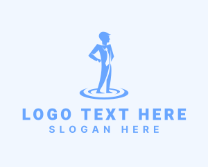 Office Manager Person logo design