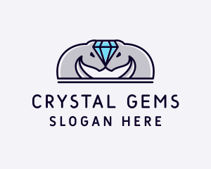 Diamond Horse Stallion logo design