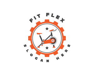Workout - Stationary Bike Workout logo design