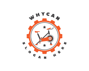 Coach - Stationary Bike Workout logo design