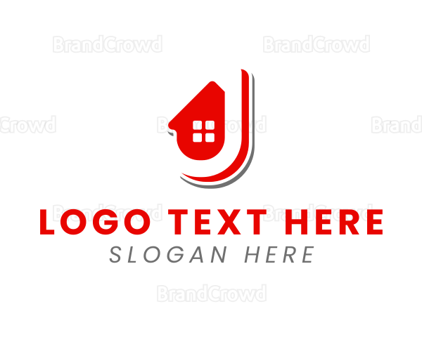 Red Realty Letter J Logo