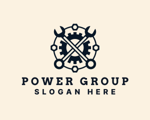 Industrial - Industrial Wrench Cog logo design