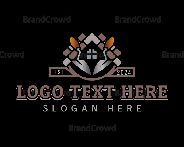 Brick Trowel Masonry Logo