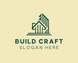 Residential House Building logo design