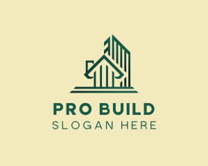 Residential House Building logo design