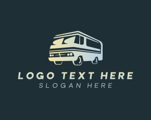 Van Rental - Vehicle Camper Van logo design