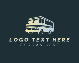 Mobile Home - Vehicle Camper Van logo design