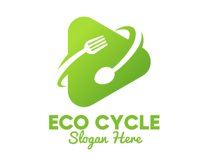 Recycling - Food Media Player logo design