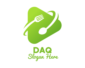 Vegan - Food Media Player logo design