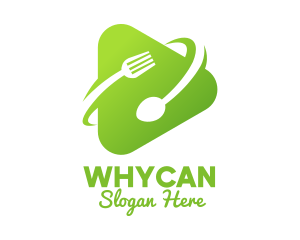Vegan - Food Media Player logo design