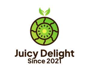 Juicy - Fresh Kiwi Fruit logo design