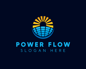 Solar Power Panel logo design