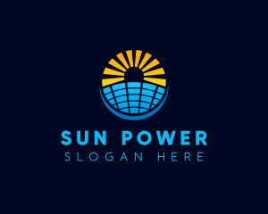 Solar Power Panel logo design