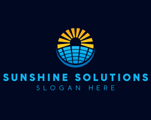 Solar Power Panel logo design