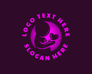 Human - Human Support Love logo design