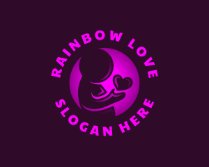 Human Support Love logo design