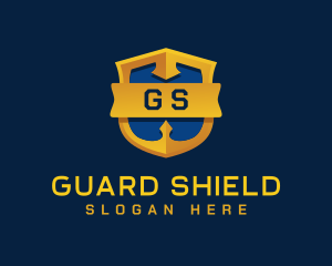 Defend - Defense Protection Badge logo design
