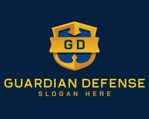 Defense Protection Badge logo design