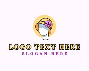 Cloche - Cloche Hat Mannequin logo design