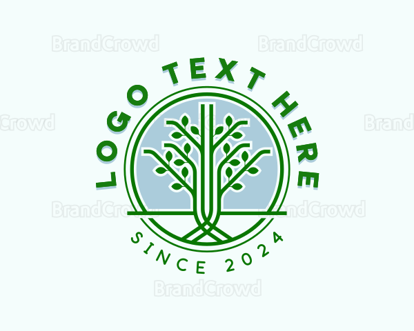 Tree Garden Landscaping Logo