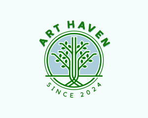 Tree Garden Landscaping logo design