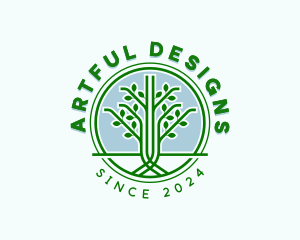 Tree Garden Landscaping logo design